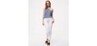 Loft Modern Lace Up Skinny Jeans In White