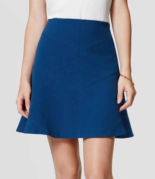 Loft Seamed Flippy Skirt