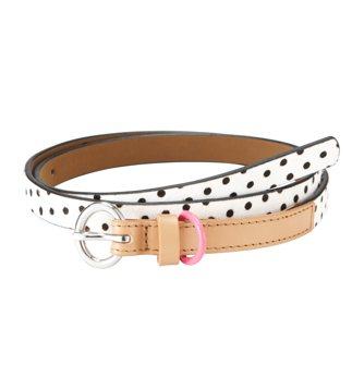 Loft Dot Haircalf Skinny Belt