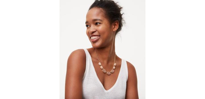 Loft Shrt Sweetest Thing Casted Necklace