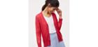 Loft Sheer 3/4 Sleeve Cardigan
