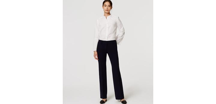 Loft Doubleface Trousers In Marisa Fit With 31 Inseam