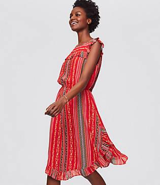 Loft Sirena Ruffle Dress