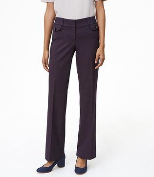 Loft Trousers In Button Pocket Tweed In Julie Fit