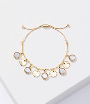 Loft Stone Disc Slider Bracelet