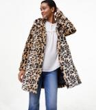 Loft Leopard Faux Fur Coat