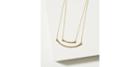 Loft Double Layer Chain Bar Necklace