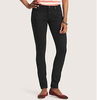 Loft Curvy Skinny Jeans In Black