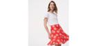 Loft Floral Seamed Skirt
