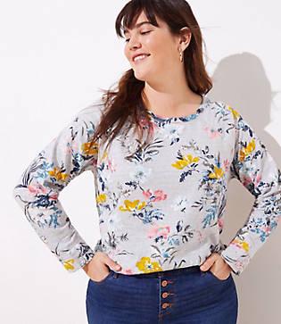 Loft Plus Floral Sweatshirt