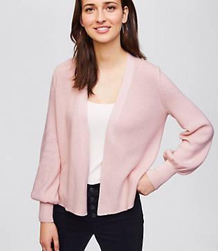 Loft Blouson Open Cardigan