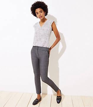 Loft Skinny Ankle Pants In Melange In Marisa Fit