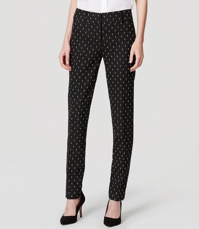 Loft Diamond Dot Essential Skinny Ankle Pants In Marisa Fit