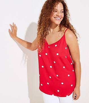 Loft Plus Dotted Strappy Cami