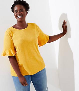 Loft Plus Vintage Soft Bell Cuff Tee