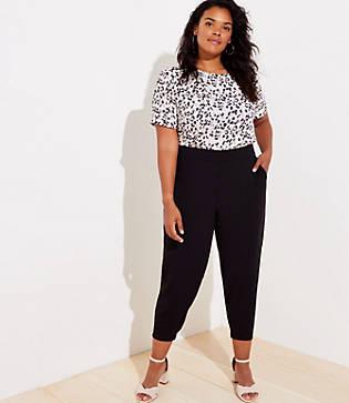 Loft Plus Slim Tapered Pull On Pants