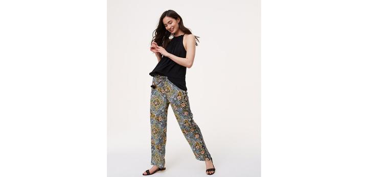 Loft Tapestry Fluid Drawstring Pants