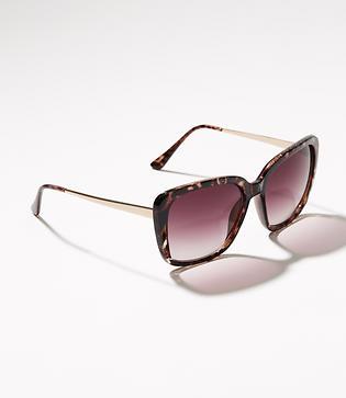 Loft Glitter Glam Square Sunglasses