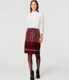 Loft Square Stripe Pull On Skirt