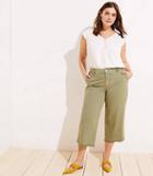 Loft Plus Wide Leg Jeans In Garden Green