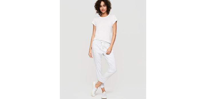 Loft Lou & Grey Striped Softstretch Linen Pants