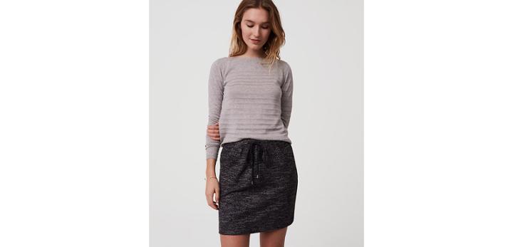 Loft Cozy Drawstring Skirt