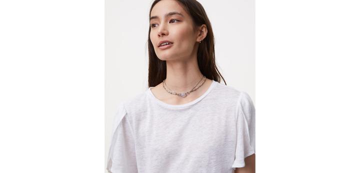 Loft Double Layer Beaded Stone Choker