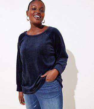Loft Plus Velour Sweatshirt