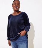 Loft Plus Velour Sweatshirt