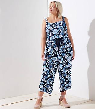 Loft Plus Pineapple Dream Jumpsuit