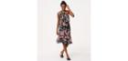 Loft Wild Orchid One Shoulder Dress