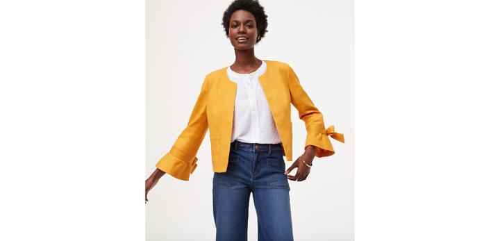 Loft Tie Cuff Jacket