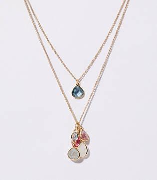 Loft Stone Teardrop Pendant Necklace Set