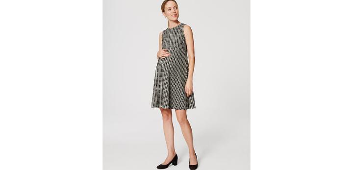 Loft Oe P S/l Jaquard F & F Dress
