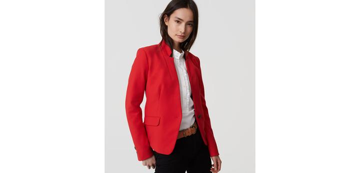 Loft Bi-stretch Notched Blazer