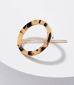 Loft Tortoiseshell Print Ring Hair Clip