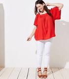 Loft Plus Fluid Square Neck Top