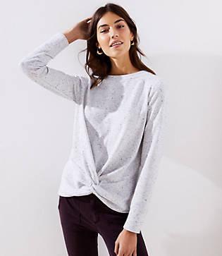 Loft Speckled Twist Sweatshirt