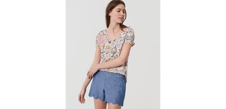 Loft Cherry Blossom Vintage Soft Tee