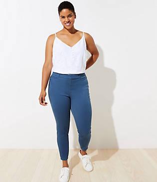 Loft Plus Pintuck Leggings In Sateen