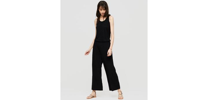 Loft Lou & Grey Linen Jersey Twist Jumpsuit