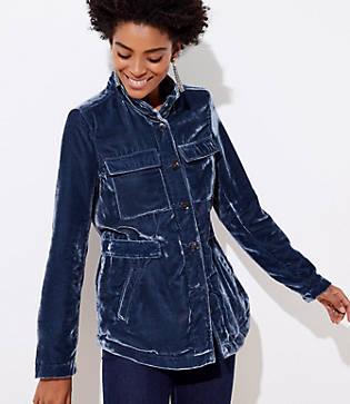 Loft Velvet Utility Jacket