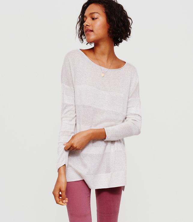 Loft Lou & Grey Shadowstripe Sweater Tunic