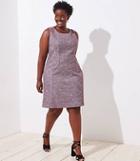 Loft Plus Boucle Sheath Dress