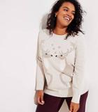 Loft Plus Reindeer Sweater