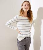Loft Textured Stripe Sweater