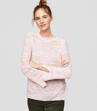 Loft Spacedye Slit Cuff Sweater