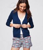 Loft 3/4 Sleeve Signature V-neck Cardigan