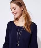 Loft Interlocking Loop Pendant Necklace Set