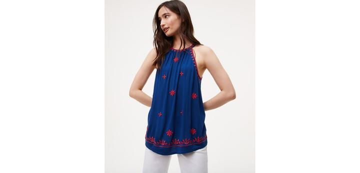 Loft Firework Halter Top